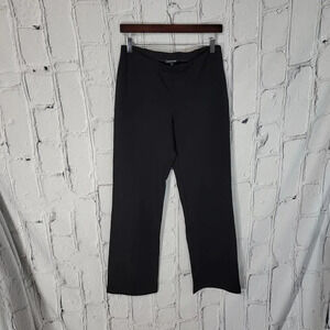 Eileen FISHER Womens S Black Pull On Stretch Elastic Waist‎ Business Casual Pant